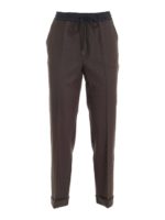 Pantalone marrone Liliuxy con coulisse