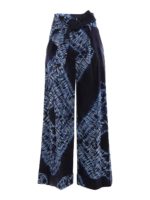 Pantaloni in popeline con motivo