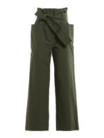 Pantaloni in popeline con maxi tasche