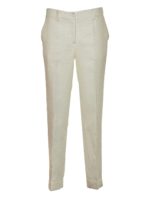 Pantaloni slim panna