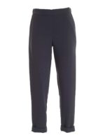 Pantalone grigio scuro con risvolto