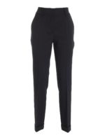 Pantalone in lana vergine nera