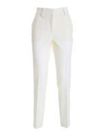 Pantalone in lana vergine bianco