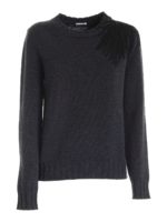 Pullover color antracite con ricamo