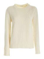 Pullover color avorio con ricamo