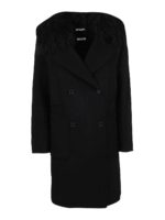 Cappotto con inserti in eco pelliccia