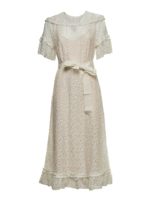 Abito in pizzo bianco