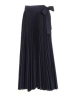 Gonna portafoglio plisse blu