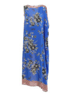 Abito in seta con doppia fantasia