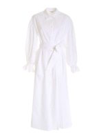 Chemisier bianco con manica in sangallo