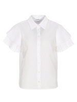 Camicia con maniche plissettate