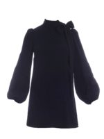 Abito nero con nastro