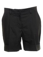 Shorts in popeline di cotone nero
