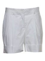Shorts in popeline di cotone bianco