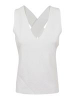 Top in misto viscosa con incrocio