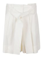 Shorts in viscosa e lino