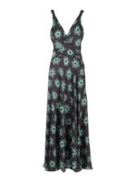 Vestito a V con fiori