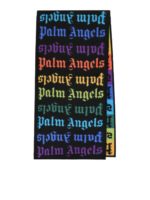 Sciarpa nera con logo monogram