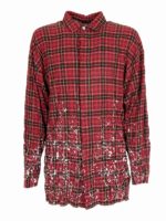 Camicia round logo rossa