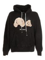 Felpa con cappuccio Bear nera