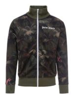 Felpa in tessuto tecnico stampa palme