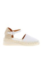 Espadrillas Kumi in pelle bianca