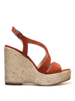 Sandali Fedry con zeppa in iuta