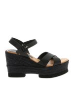 Sandali con zeppa Haru neri