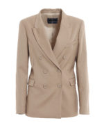 Giacca doppiopetto beige