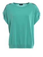 Blusa oversize in maglia di cotone