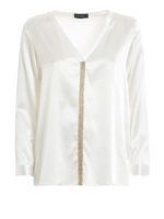 Blusa in seta a manica lunga