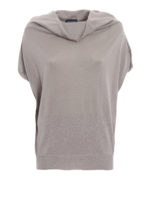 Maglia a maniche corte in lana e seta