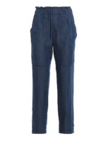 Pantaloni denim a gamba ampia