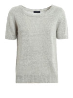 Pull in seta e lino a manica corta