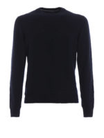 Maglia girocollo in cashmere con maxi costine