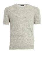 Girocollo in lino melange