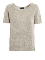 Maglia in seta e lino melange