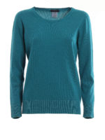 Maglia in misto lana color ottanio