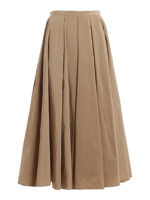 Gonna in taffeta tecnico beige