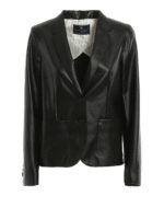 Blazer monopetto in ecopelle