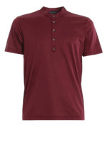 Polo Serafino in jersey di cotone