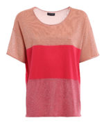 T-shirt leggera a blocchi di colore