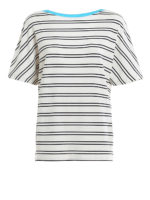 T-shirt con scollo a V in lino