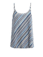 Top in maglia a righe blu