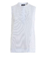 Canotta in popeline a righe