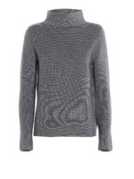 Maglia boxy in lana a collo alto