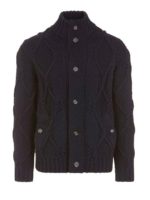 Giubbotto in maglia blu