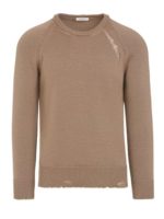 Maglione destroyed beige