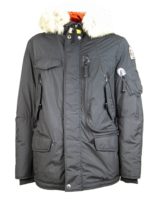 Giubbotto nero con pelliccia