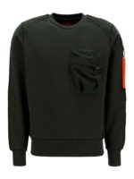 Felpa in cotone con nastro logato